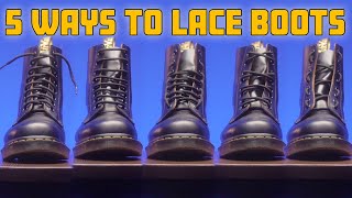 5 Easy Ways to Lace Up Your Boots (Dr Martens)