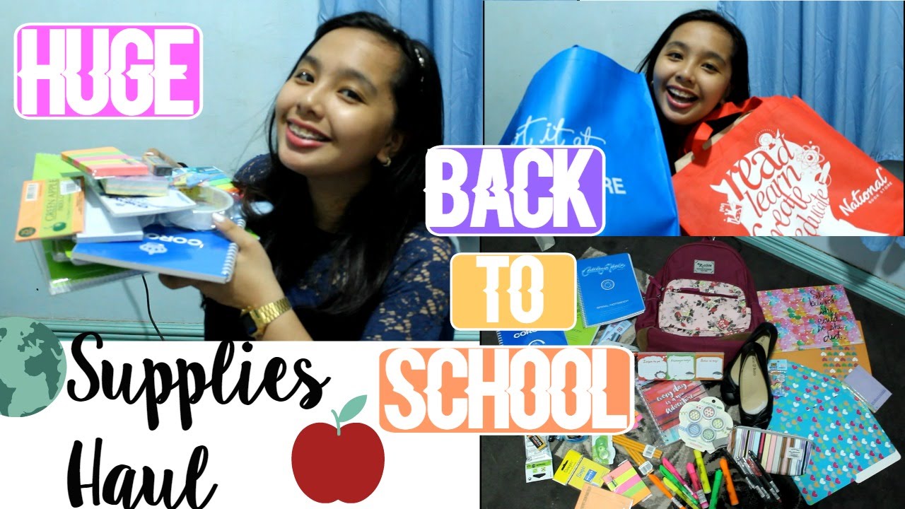 Huge Back to School Supplies Haul!! (Philippines) Jasmin Beatriz YouTube