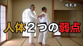 【人体の神秘】ここを責められると誰も立っていられない（気功の達人と道ですれ違う時は気をつけましょう）