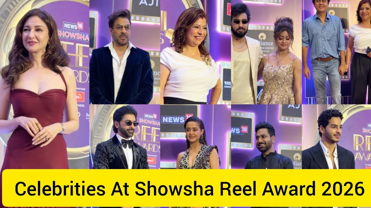 Showsha Reel Award 2026 Ishaan Khatter Saumya Tandon Surveen Chawla Taha Rajat Bedi Kailash Kher 😍❤️