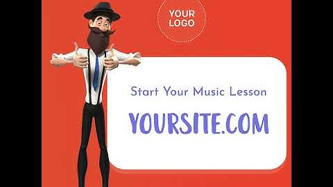 Music Lessons Social Post - CreateStudio New Video Templates