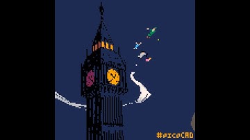 Peter Pan making of timelapse in #picoCAD