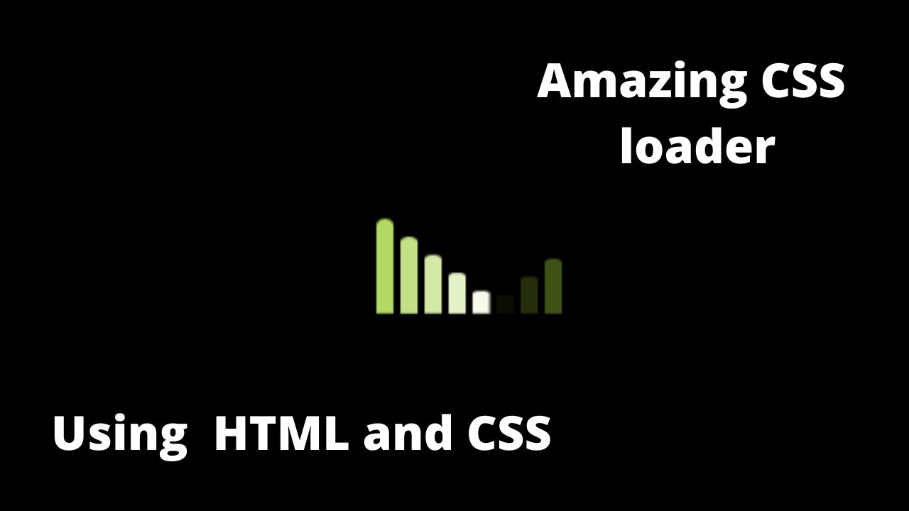 Create Amazing CSS loader (Simple and Easy) - YouTube