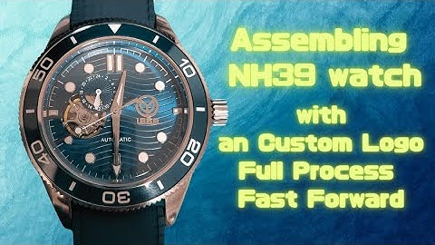 【SEIKO MOD】Assembling an NH39 Watch with an Custom Logo (Full Process - Fast Forward)