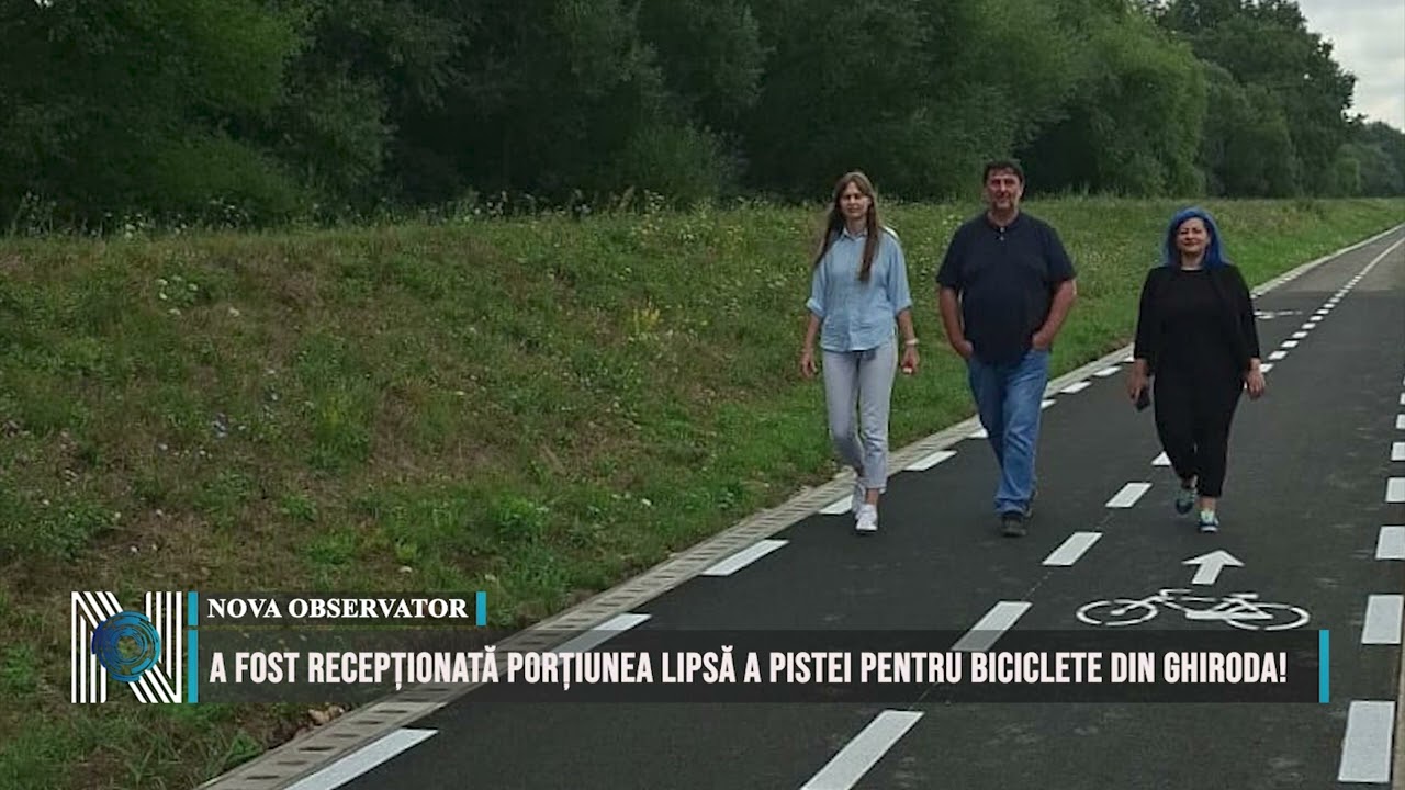 A fost recepționată porțiunea lipsă a pistei pentru biciclete din Ghiroda!