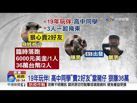 沒良心! 19年玩伴變"人蛇" 為36萬賣掉"2好友"│中視新聞 20220819