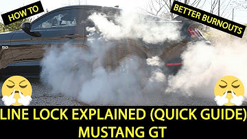 Demo of the Mustang GT Line Lock Function | 6 Speed Manual
