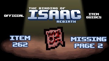 Official TBOI Item Guides No. 262: Missing Page 2