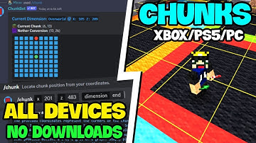 How to find Chunk Borders in Minecraft Bedrock 1.20! (BEST 2024)