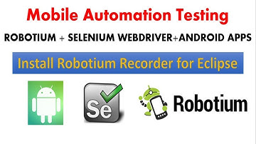 Robotium Tutorial - Install Robotium Recorder for Eclipse