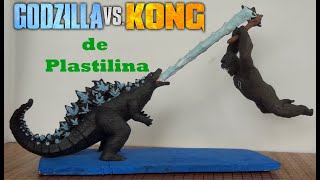 GODZILLA vs  KONG with clay\/plastilina.