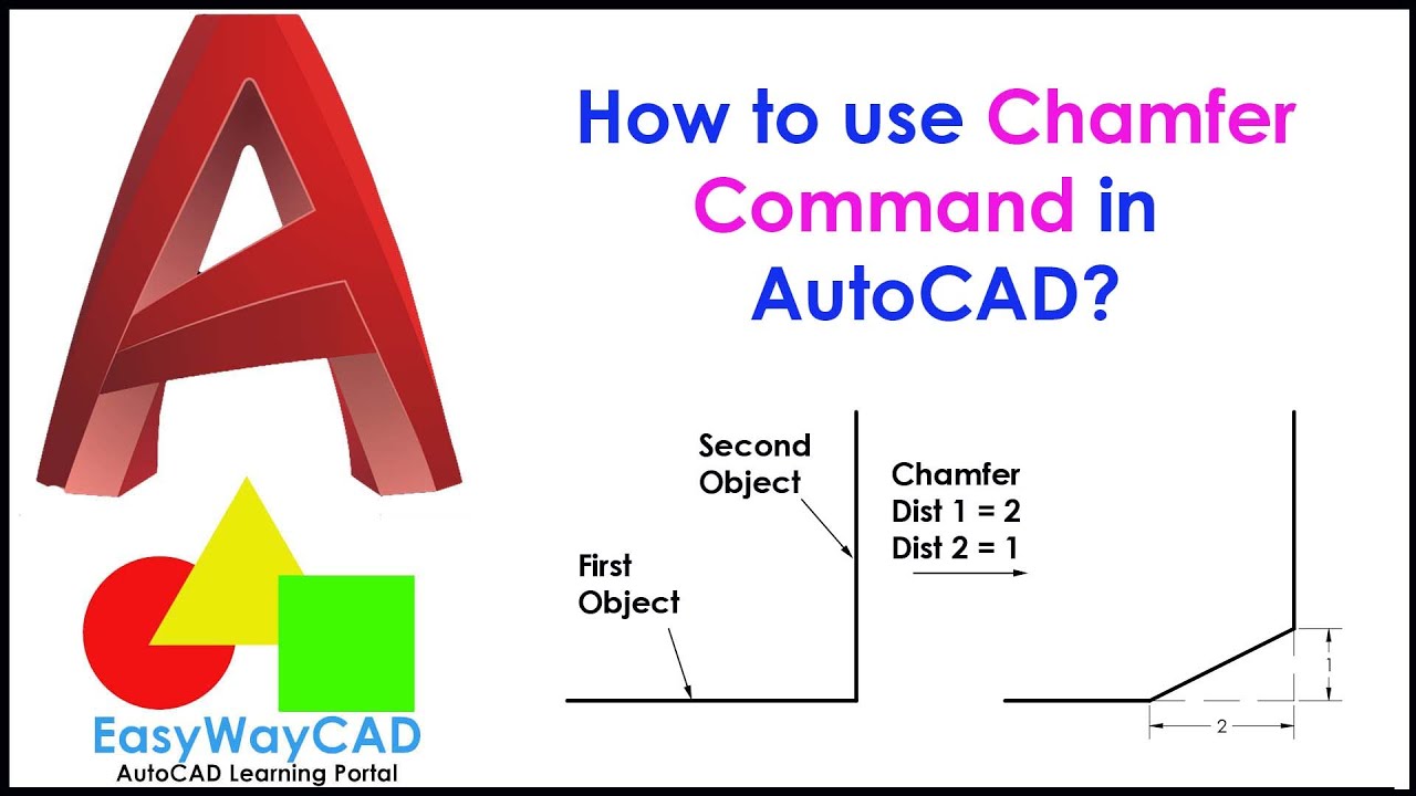 How to use Chamfer Command in AutoCAD Software? YouTube