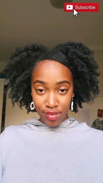  Quick & easy braid out on 4b natural hair 😍 #naturalhair #afro #4b # ...