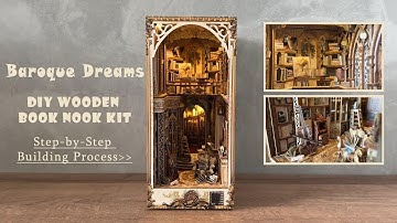 ✨ Baroque Dreams Book Nook Kit Building Process || Step by Step || Relaxing Video || DIY Crafts