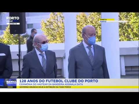 Hastear da bandeira do F.C. Porto no 128 aniversário