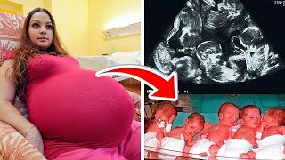 Mom With Giant Belly Thinks She&#39;s Having Twins, But Ultrasound Misses Other 2