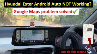 How to connect Google maps in Hyundai Exter infotainment system android auto problem solved ✅ detail screenshot 4