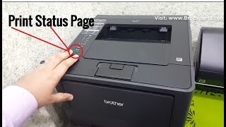 How To Print Test Status Page on Brother HL5450DN