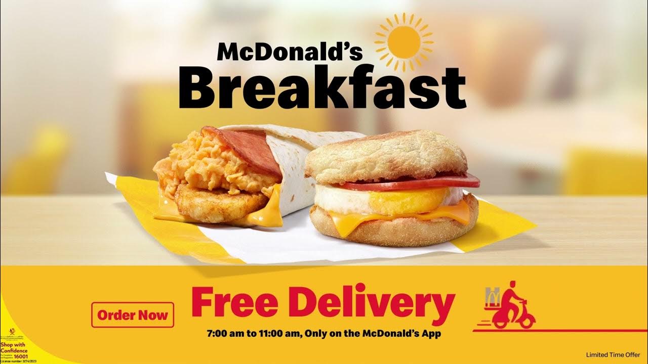 McDonald's Breakfast Free Delivery YouTube