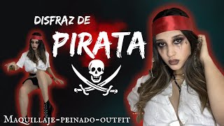 DISFRAZ DE #PIRATA FACIL Y RAPIDO (maquillaje-Peinado-outfit)-Fernanda Lizca