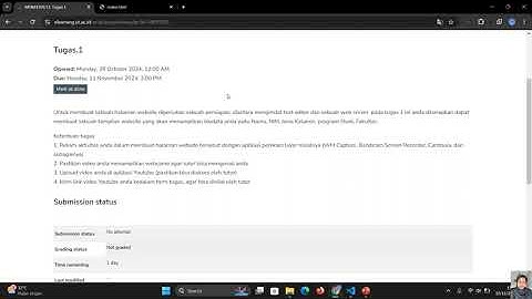 Tugas 1 - Pemrograman Berbasis Web MSIM4309
