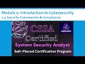 1.5 CSSA Security frameworks & compliance | CyberUnnat Academy | Official Course