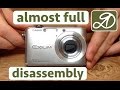 Casio EX Z1000 Complete disassembly the camera. DIY repair camera
