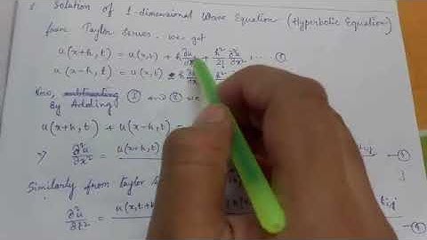 Solution of One Dimensional Wave Equation with Python code