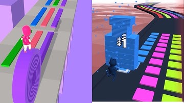 Layers Roll Vs Stack Color | walkthrough android iOS gameplay