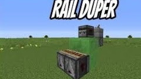 HOW TO MAKE RAIL DUPLICATION MACHINE IN JAVA 1.16.4 ALSO WORK IN SURVIVAL
