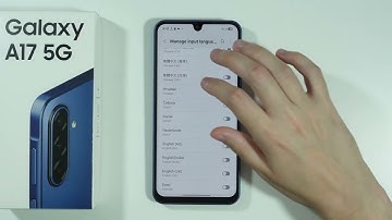 Samsung Galaxy A17: Hoe voeg je een taal toe aan je toetsenbord?