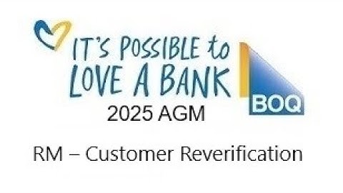 RM – Customer Reverification