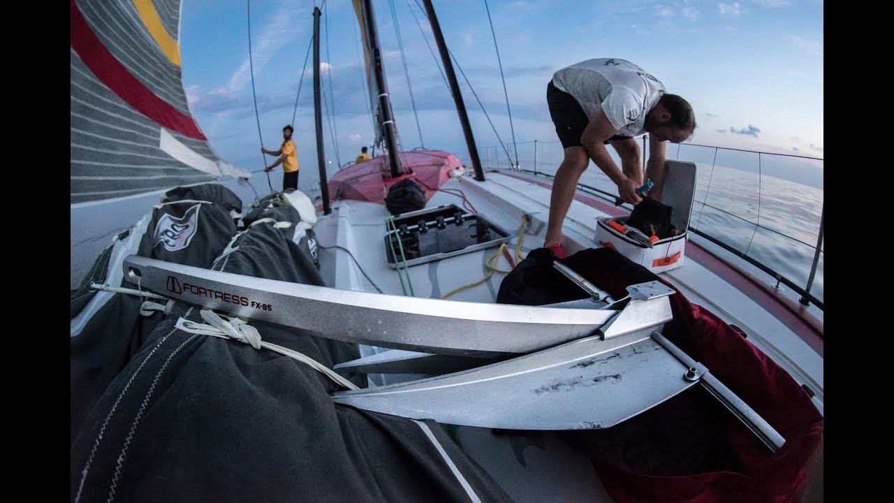 Dropping Anchor - How to stop drifting backwards | Volvo Ocean Race 2014-15