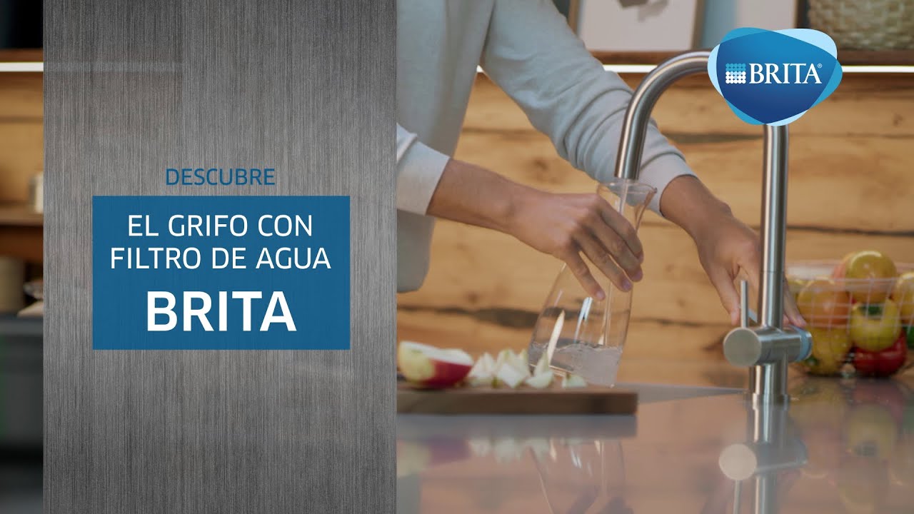 Descubre el nuevo grifo de cocina BRITA con filtro de agua - caño curvo 