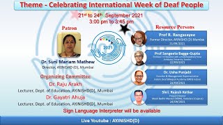 Celebrating International Week of Deaf People