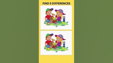Can You Find The Differences? Spot 5 Differences #shorts #observationskills
