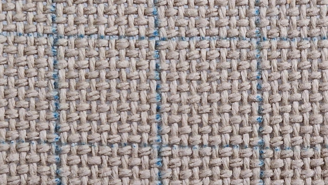 Quick way to count eavenweave fabric for gridding.