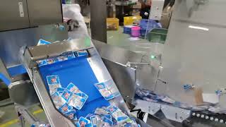Celebrity Automatic snack Bag  Sorting Counting Machine for Carton Box Packing ,save labor cost system Wealth