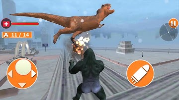 Monster Dino VS King Kong City Rampage Simulator Android Gameplay #2
