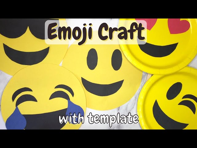 Easy Emoji Craft (Free Template) - YouTube easy-emoji-craft-free-template-youtube