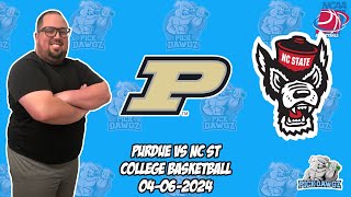 Purdue vs NC State 4/6/24 Free College Basketball Picks and Predictions  | Final 4 Pick