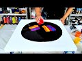 This One Shocked Me! - SUPER Bright Colors on a Dark Black Base! - Acrylic Painting