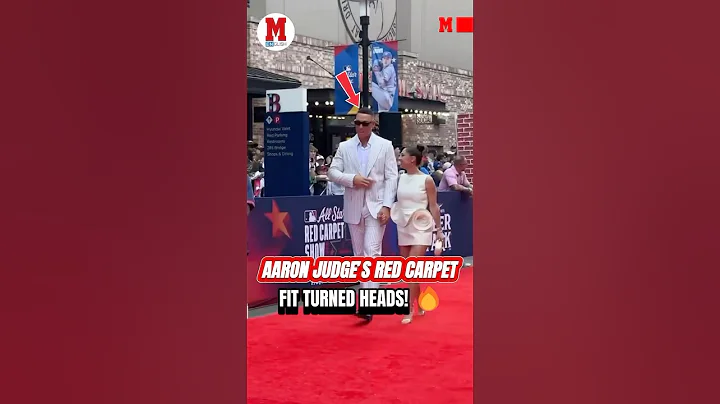 AARON JUDGE’S RED CARPET FIT TURNED HEADS!🔥#AaronJudge #Yankees #MLB #AllStarGame #RedCarpetStyle