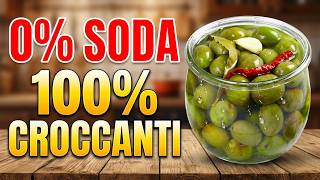 Olive in salamoia senza soda