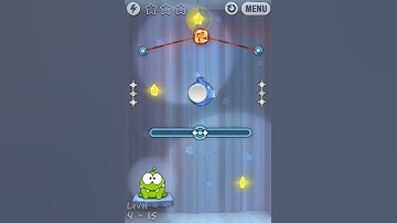 Cut The Rope 4-15 Walkthrough /  Solution (Magic Box) Level Guide.