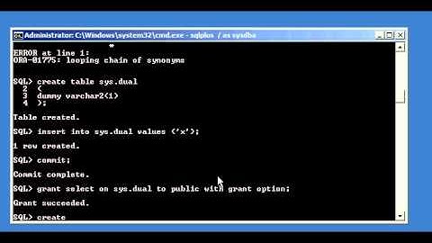 Oracle DBA Justin - How to re-create the special table dual in an Oracle database # 1 of 2