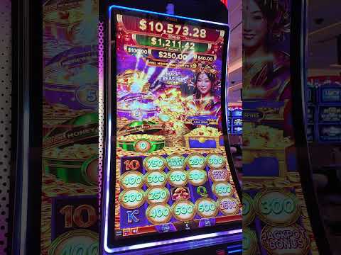 Full Screen Triple Pot Pop on the NEW Magic Treasures Gold! #slots #lasvegas #casino