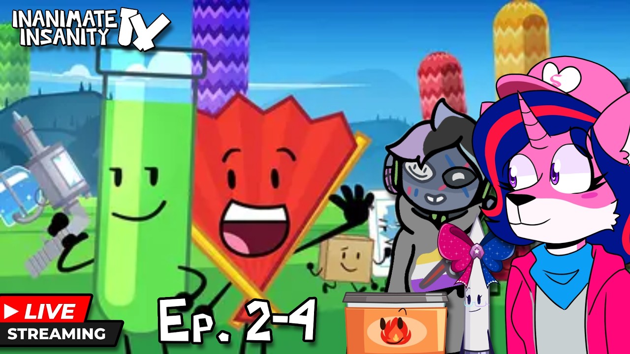 Inanimate Insanity IV Season 4 Episodes 2-4 REACTION [Livestream] Ft ...
