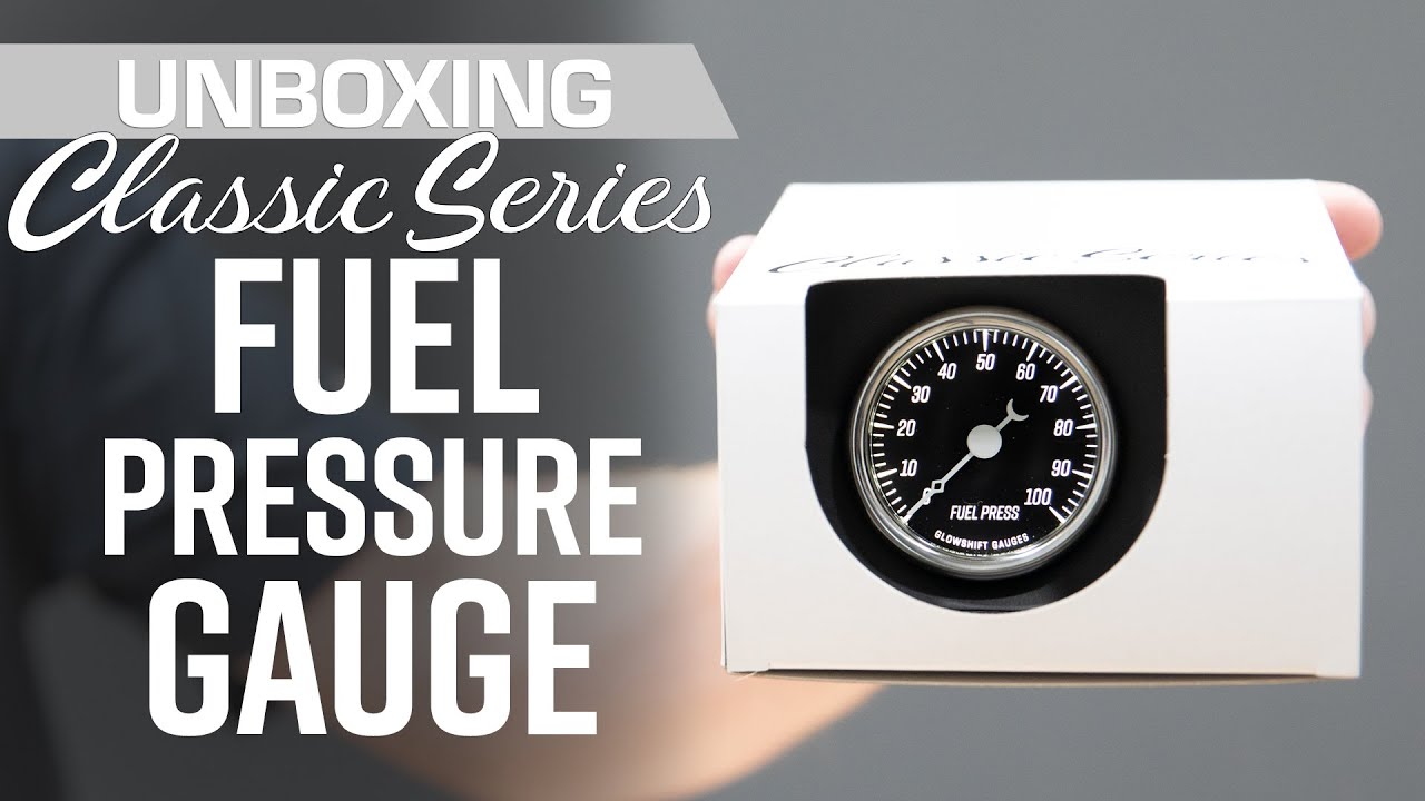 GlowShift | Classic Series 100 PSI Vintage Fuel Pressure Gauge Unboxing
