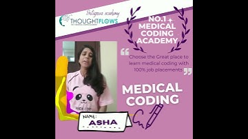 Congrats Asha 🎉🎊 Scored 78% in CPC exam greetings from THOUGHT FLOWS MEDICAL CODING ACADEMY
